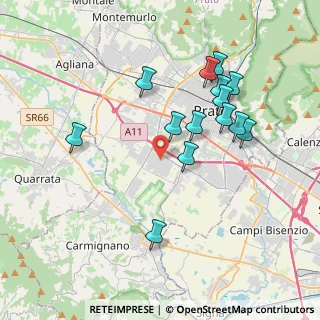 Mappa Via dei Fossi, 59100 Prato PO, Italia (3.78357)