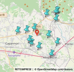 Mappa Via di S. Martino, 55010 Capannori LU, Italia (3.84308)