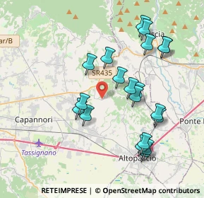 Mappa Via di S. Martino, 55010 Capannori LU, Italia (3.937)