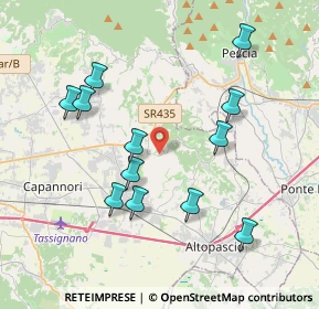 Mappa Via di S. Martino, 55010 Capannori LU, Italia (4.02167)