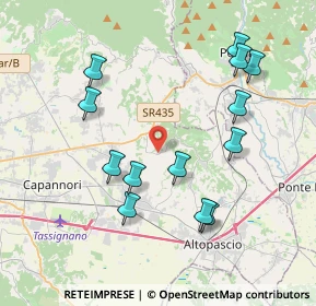 Mappa Via di S. Martino, 55010 Capannori LU, Italia (4.16)