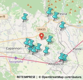 Mappa Via di S. Martino, 55010 Capannori LU, Italia (3.83615)