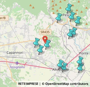 Mappa Via di S. Martino, 55010 Capannori LU, Italia (4.90615)