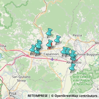 Mappa Lunata, 55012 Capannori LU, Italia (5.78)
