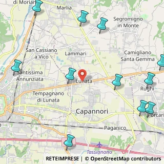 Mappa Lunata, 55012 Capannori LU, Italia (3.22364)