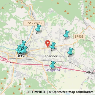 Mappa Lunata, 55012 Capannori LU, Italia (4.34091)