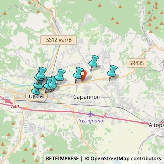 Mappa Lunata, 55012 Capannori LU, Italia (3.61091)