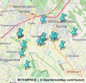 Mappa Via Ponte Monsummano, 51018 Monsummano Terme PT, Italia (1.746)
