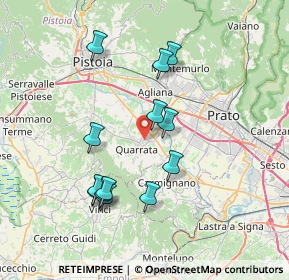 Mappa Via Aurelio Nicolodi, 51039 Quarrata PT, Italia (7.20846)