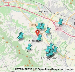 Mappa Via Aurelio Nicolodi, 51039 Quarrata PT, Italia (3.844)