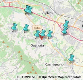 Mappa Via Aurelio Nicolodi, 51039 Quarrata PT, Italia (4.08364)