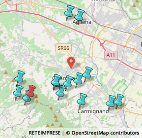 Mappa Via Aurelio Nicolodi, 51039 Quarrata PT, Italia (4.74333)