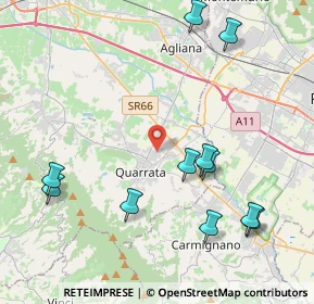 Mappa Via Aurelio Nicolodi, 51039 Quarrata PT, Italia (4.88273)