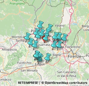 Mappa Via Aurelio Nicolodi, 51039 Quarrata PT, Italia (9.6525)