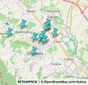 Mappa Via Aurelio Nicolodi, 51039 Quarrata PT, Italia (1.23364)