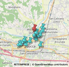 Mappa Foro Boario, 55100 Lucca LU, Italia (1.26313)