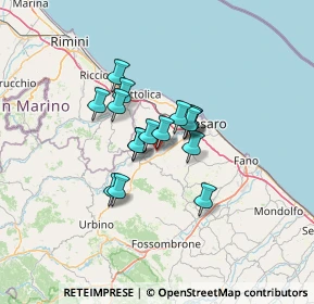 Mappa Via Luciano Lama, 61025 Montelabbate PU, Italia (8.7625)