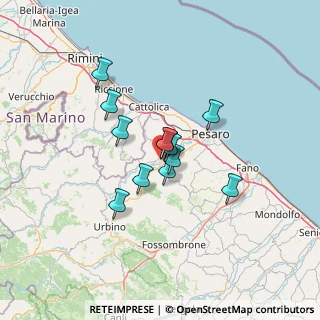 Mappa Via Pino Pascali, 61022 Vallefoglia PU, Italia (9.45417)