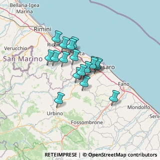 Mappa Via Pino Pascali, 61022 Vallefoglia PU, Italia (9.64)