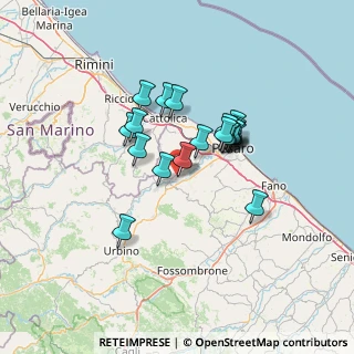 Mappa Via Pino Pascali, 61022 Vallefoglia PU, Italia (10.691)