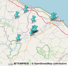 Mappa Piazza dei Quartieri, 61022 Vallefoglia PU, Italia (5.42)