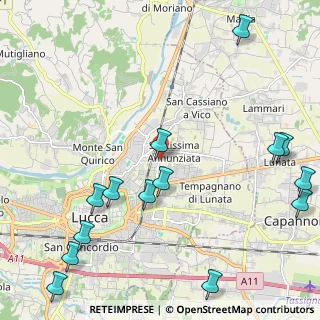 Mappa Via Martiri delle Foibe, 55100 Lucca LU, Italia (2.98214)