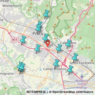 Mappa Via Vincenzo Chiarugi, 59100 Prato PO, Italia (4.51214)