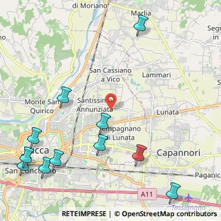 Mappa 55100 Capannori LU, Italia (3.12273)