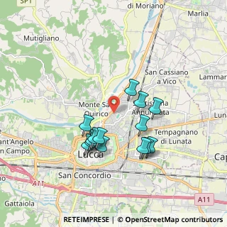 Mappa Via di Salicchi, 55100 Lucca LU, Italia (1.64929)
