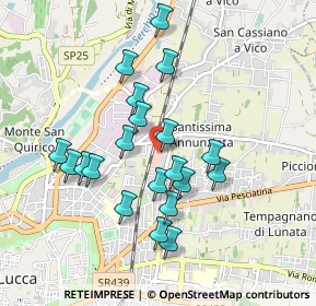 Mappa S.s. Annunziata L. Acqua Calda Centro commerciale Carrefour a, 55100 Lucca LU, Italia (0.862)