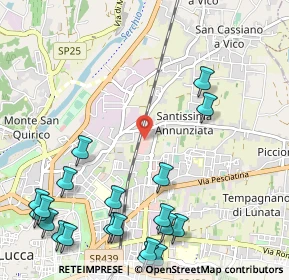 Mappa S.s. Annunziata L. Acqua Calda Centro commerciale Carrefour a, 55100 Lucca LU, Italia (1.5235)