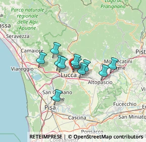 Mappa S.s. Annunziata L. Acqua Calda Centro commerciale Carrefour a, 55100 Lucca LU, Italia (8.65182)