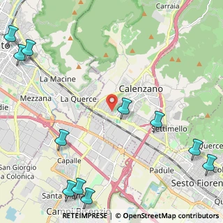 Mappa Via Francesco Cilea, 50041 Calenzano FI, Italia (3.46)