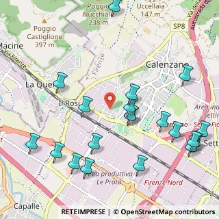 Mappa Via Francesco Cilea, 50041 Calenzano FI, Italia (1.2925)