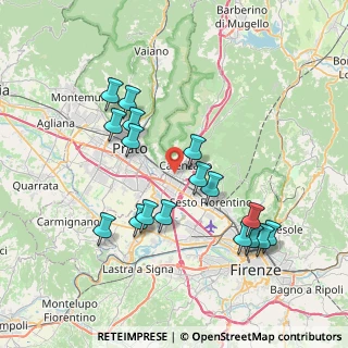 Mappa Via Francesco Cilea, 50041 Calenzano FI, Italia (7.72706)