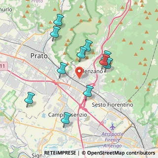 Mappa Via Francesco Cilea, 50041 Calenzano FI, Italia (3.78364)