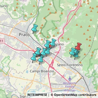 Mappa Via Francesco Cilea, 50041 Calenzano FI, Italia (3.06929)