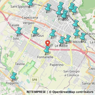 Mappa Via Guido Cavalcanti, 59100 Prato PO, Italia (2.76333)