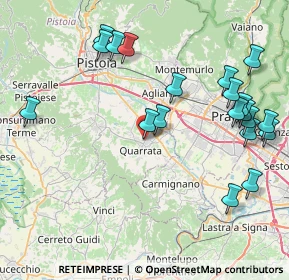 Mappa Via Beato Angelico, 51039 Quarrata PT, Italia (9.7385)