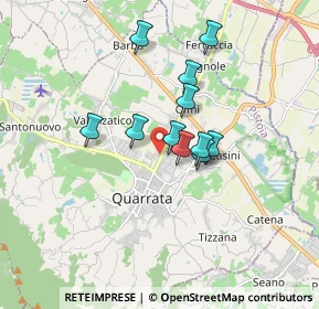 Mappa Via Beato Angelico, 51039 Quarrata PT, Italia (1.30818)