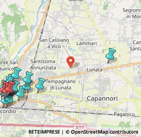 Mappa Via dei Boschi Prima, 55100 Lucca LU, Italia (3.64632)