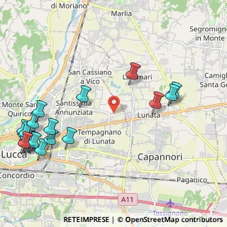 Mappa Via dei Boschi Prima, 55100 Lucca LU, Italia (3.014)