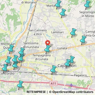 Mappa Via dei Boschi Prima, 55100 Lucca LU, Italia (3.28941)