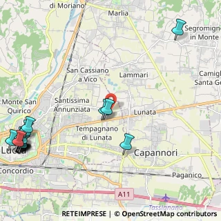 Mappa Via dei Boschi Prima, 55100 Lucca LU, Italia (3.50611)