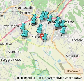 Mappa Via Pietro Nenni, 51018 Pieve A Nievole PT, Italia (1.607)
