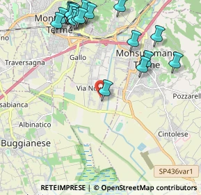 Mappa Via Pietro Nenni, 51018 Pieve A Nievole PT, Italia (2.733)
