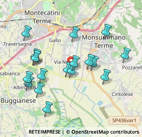Mappa Via Pietro Nenni, 51018 Pieve A Nievole PT, Italia (1.93444)