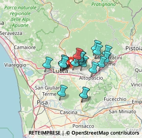 Mappa Via Madonna Comunale, 55012 Capannori LU, Italia (8.6655)