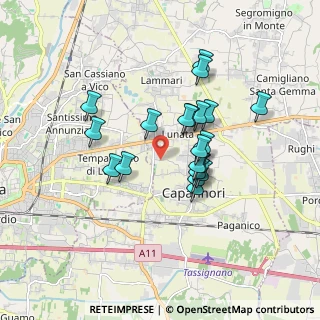 Mappa Via Madonna Comunale, 55012 Capannori LU, Italia (1.468)