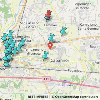 Mappa Via Madonna Comunale, 55012 Capannori LU, Italia (3.184)